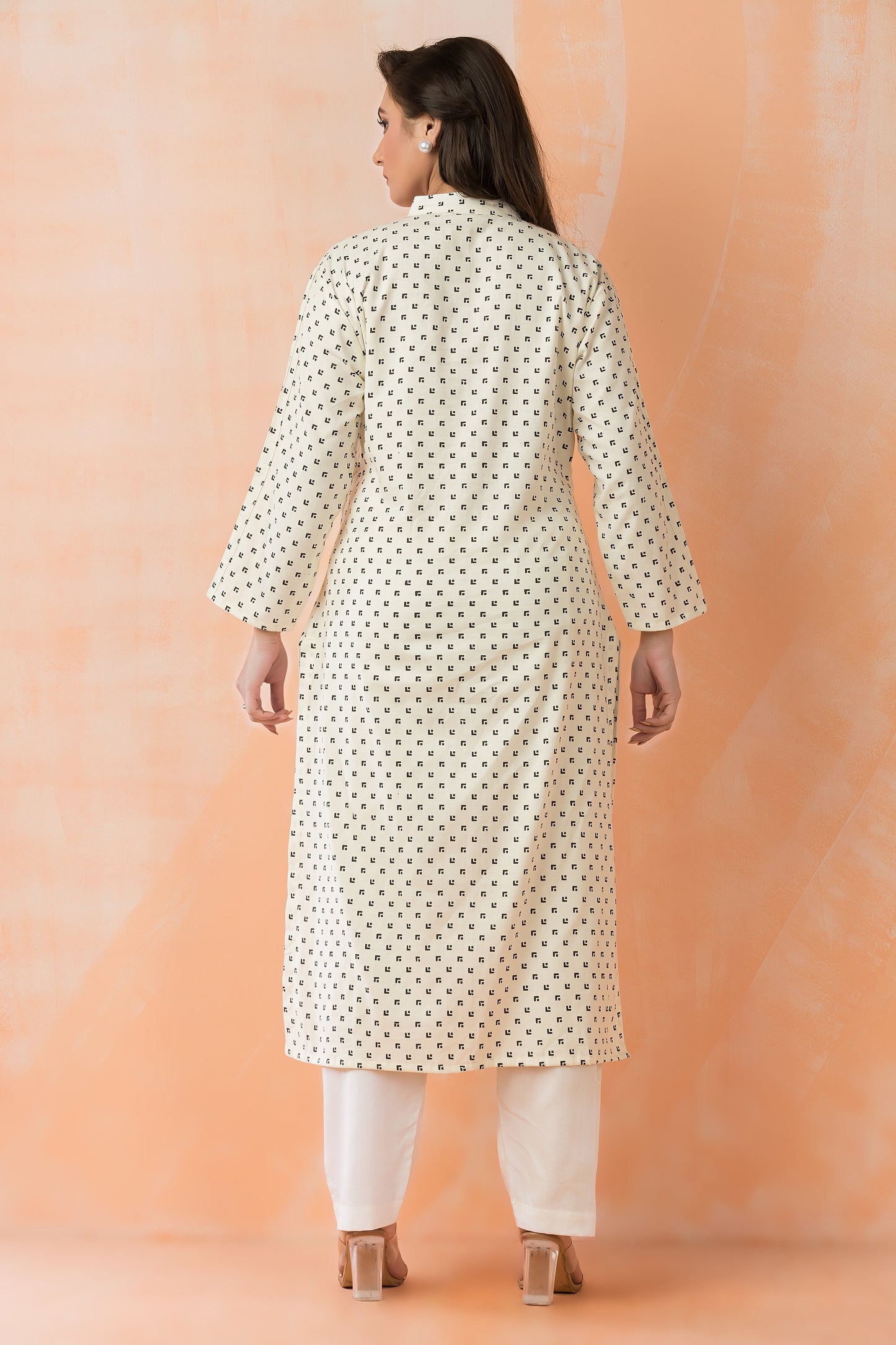 Urban Sketch Pure Cotton Kurta Set