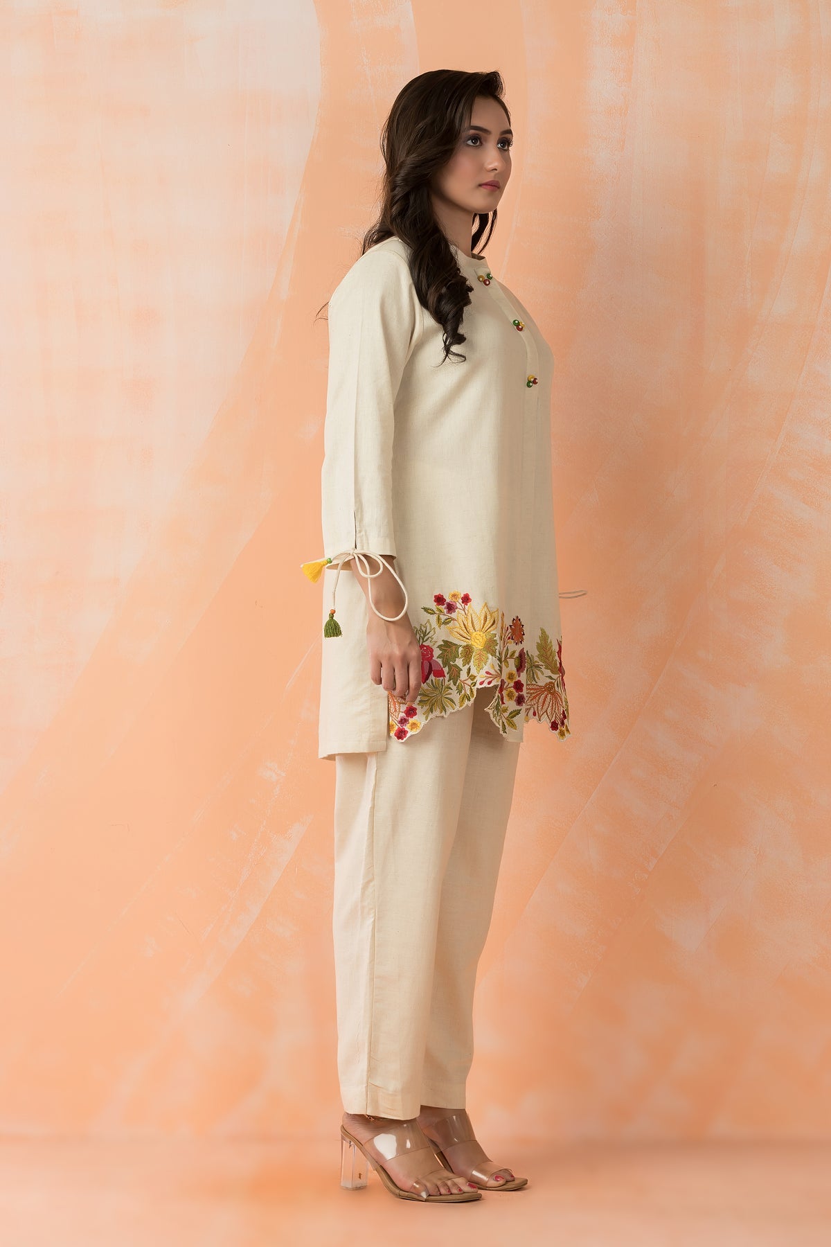 Blossom Breeze Embroidered Co-ord Set