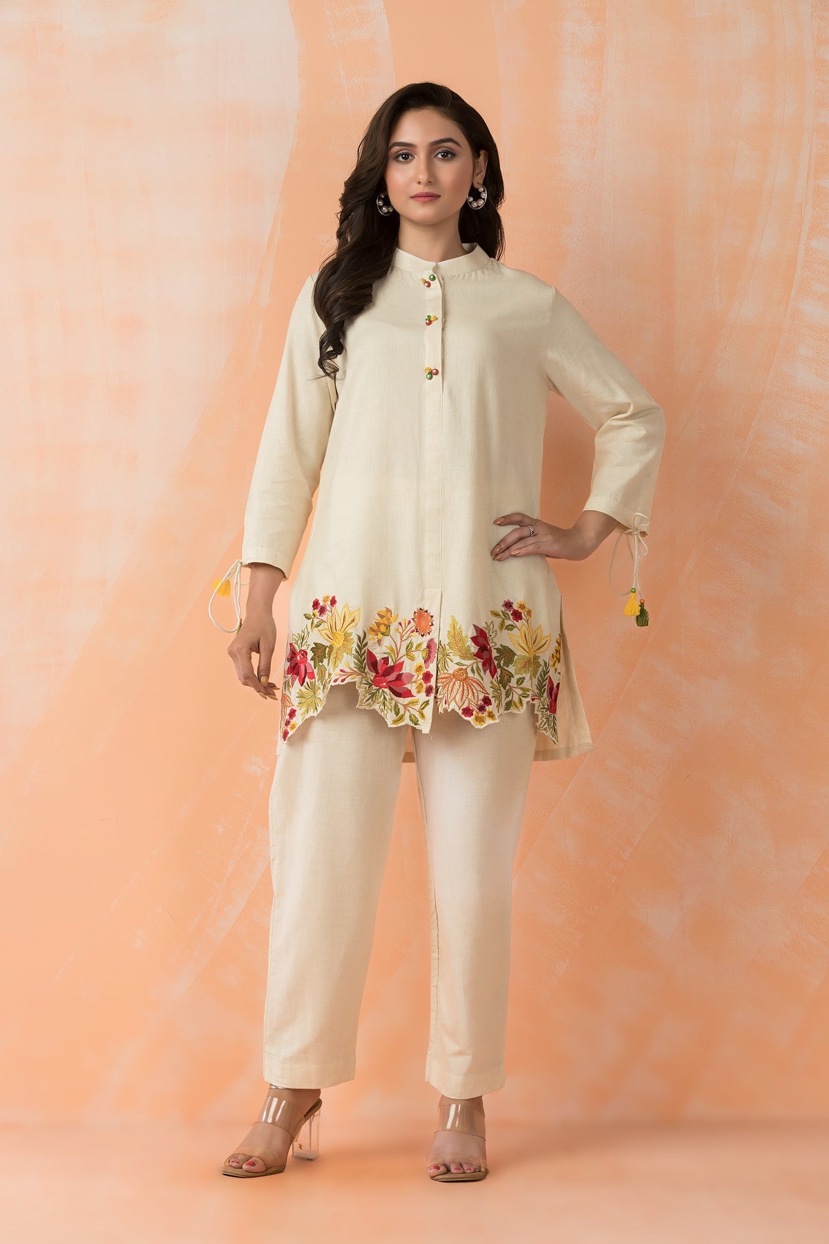 Blossom Breeze Embroidered Co-ord Set